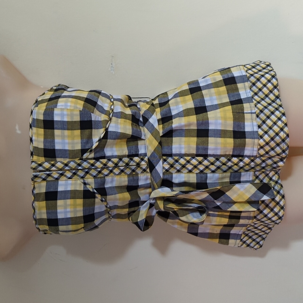 Guess Plaid Bustier Top